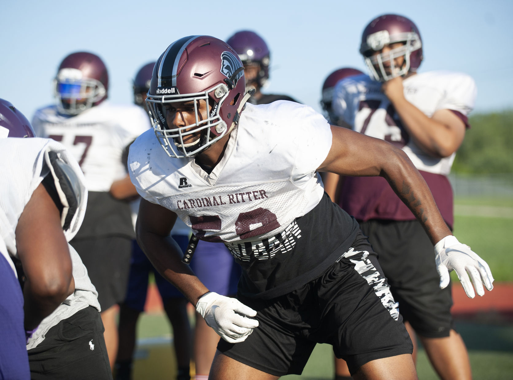 Cardinal Ritter and Parkway North football practice
